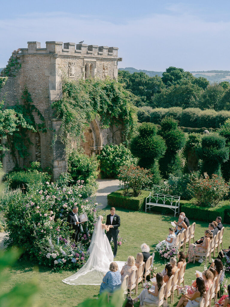 Euridge Manor cotswolds wedding flowers florist ceremony