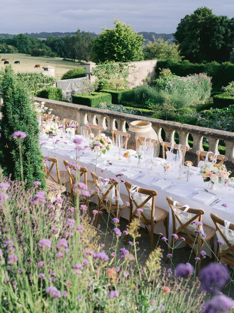 Euridge Manor cotswolds luxury wedding venue welcome meal flowers by Flourish and Grace