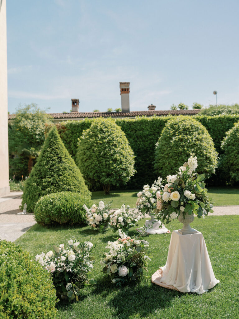 Lake Como Villa Balbiano Luxury Destination Wedding Florist