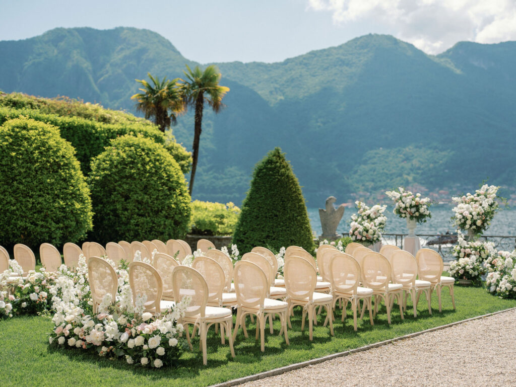 Lake Como Villa Balbiano Luxury Destination Wedding Florist