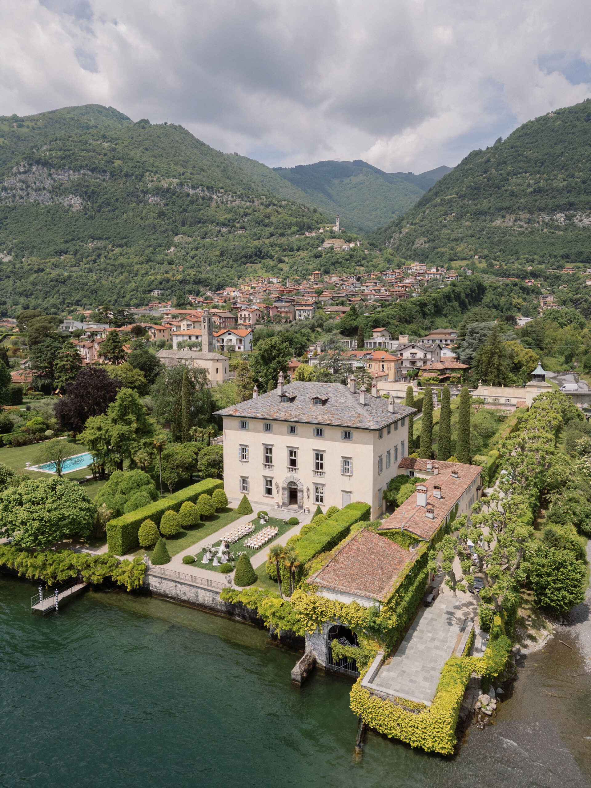 Lake Como Villa Balbiano Luxury Destination Wedding Florist