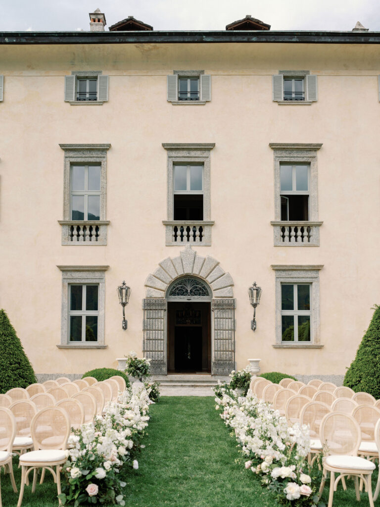 Lake Como Villa Balbiano Luxury Destination Wedding Florist