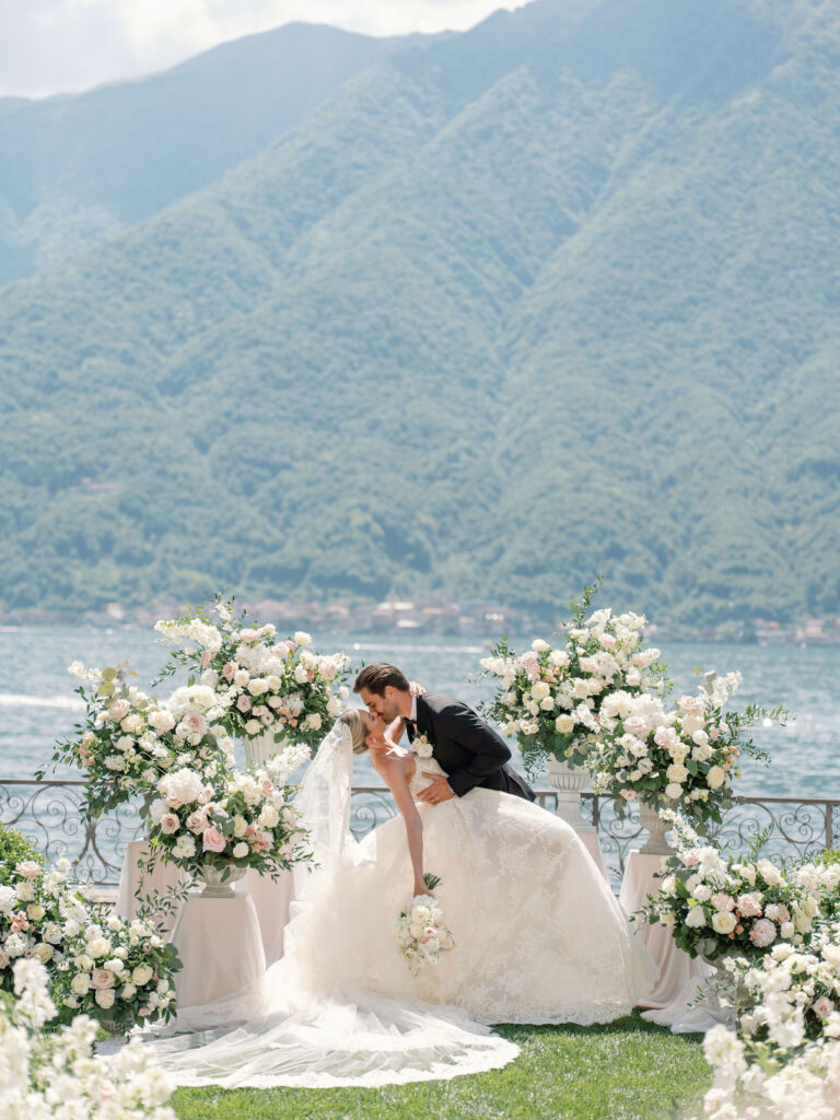 Lake Como Villa Balbiano Luxury Destination Wedding Florist