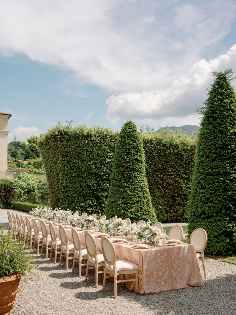 Lake Como Villa Balbiano Luxury Destination Wedding Florist