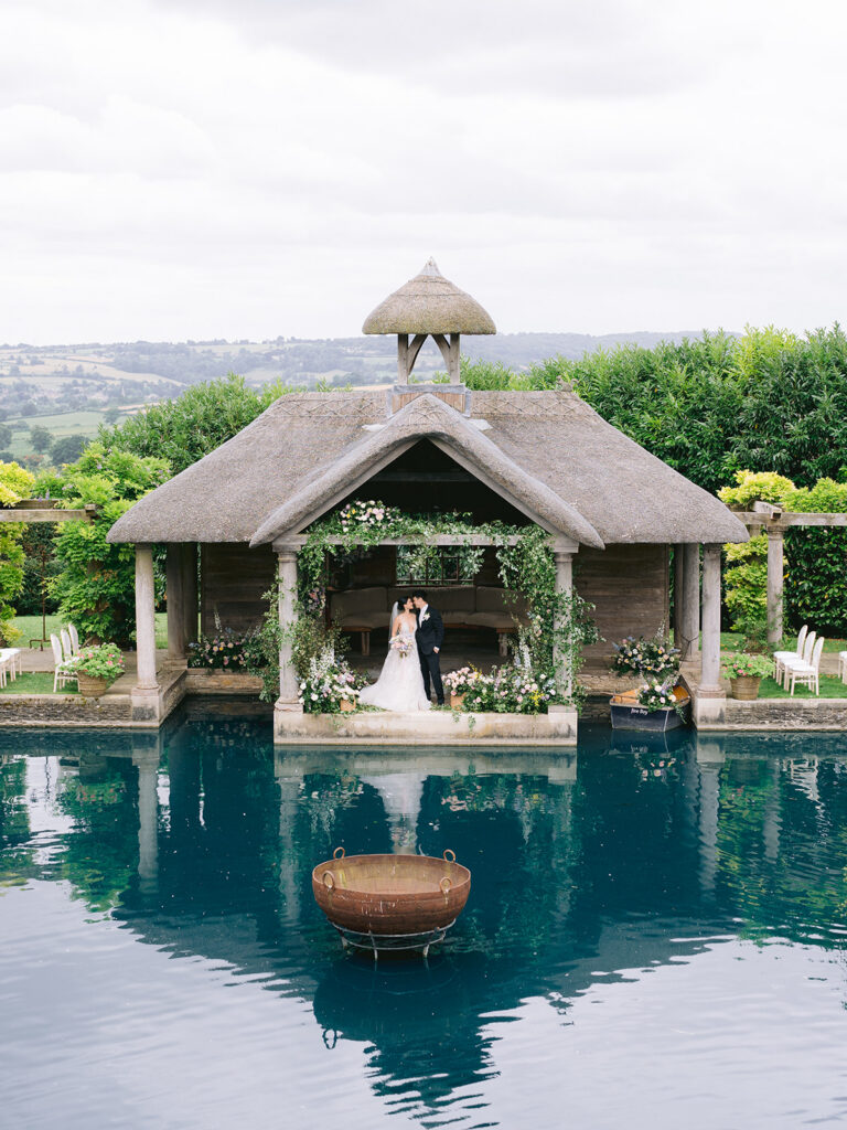 Luxury Cotswolds wedding flowers by Flourish & Grace at Euridge Manor