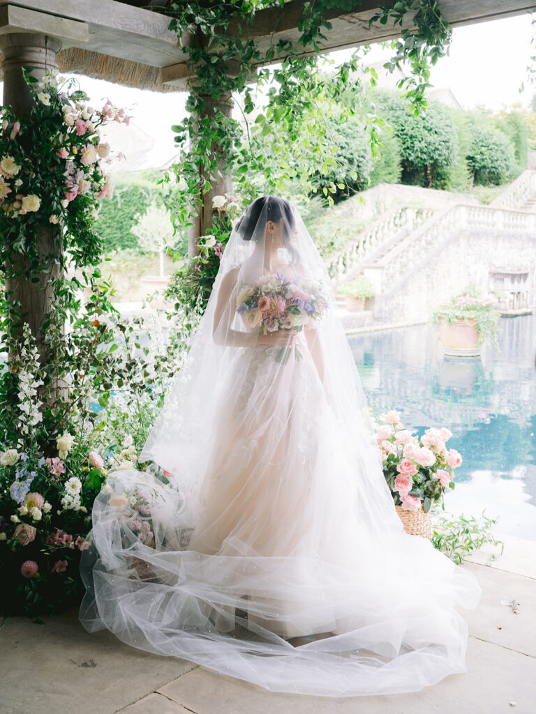 Luxury Cotswolds wedding flowers by Flourish & Grace at Euridge Manor